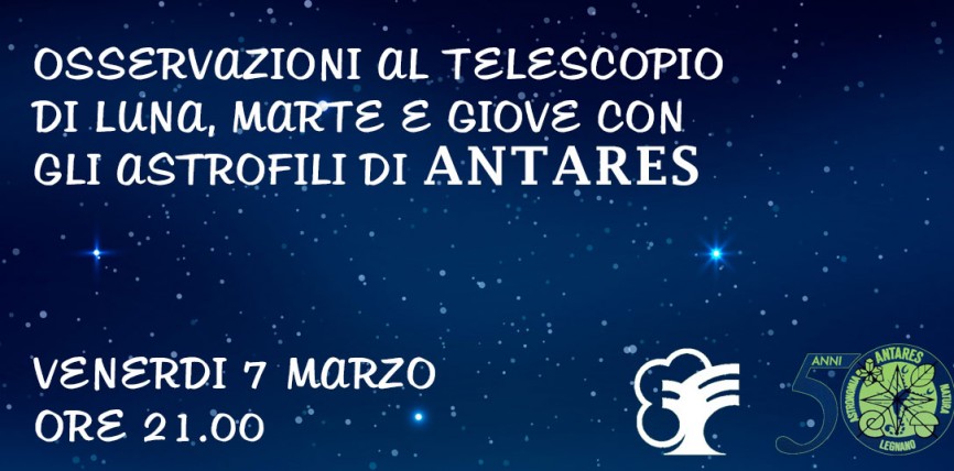 OSSERVAZIONI AL TELESCOPIO CON GLI ASTROFILI DI ANTARES